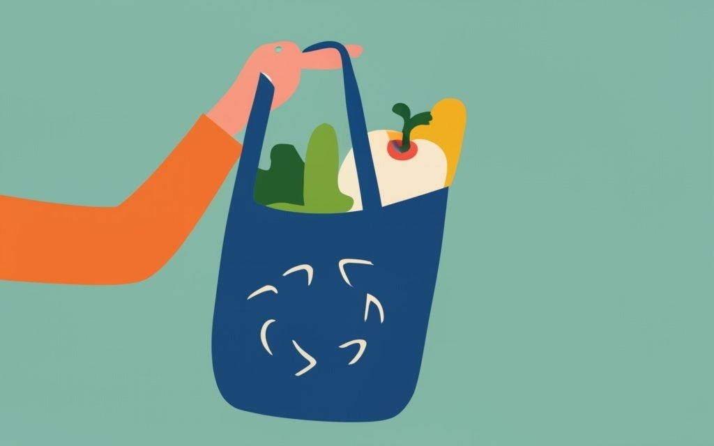 Reusable shopping bags to avoid single-use Items
Tips for Sustainable Living